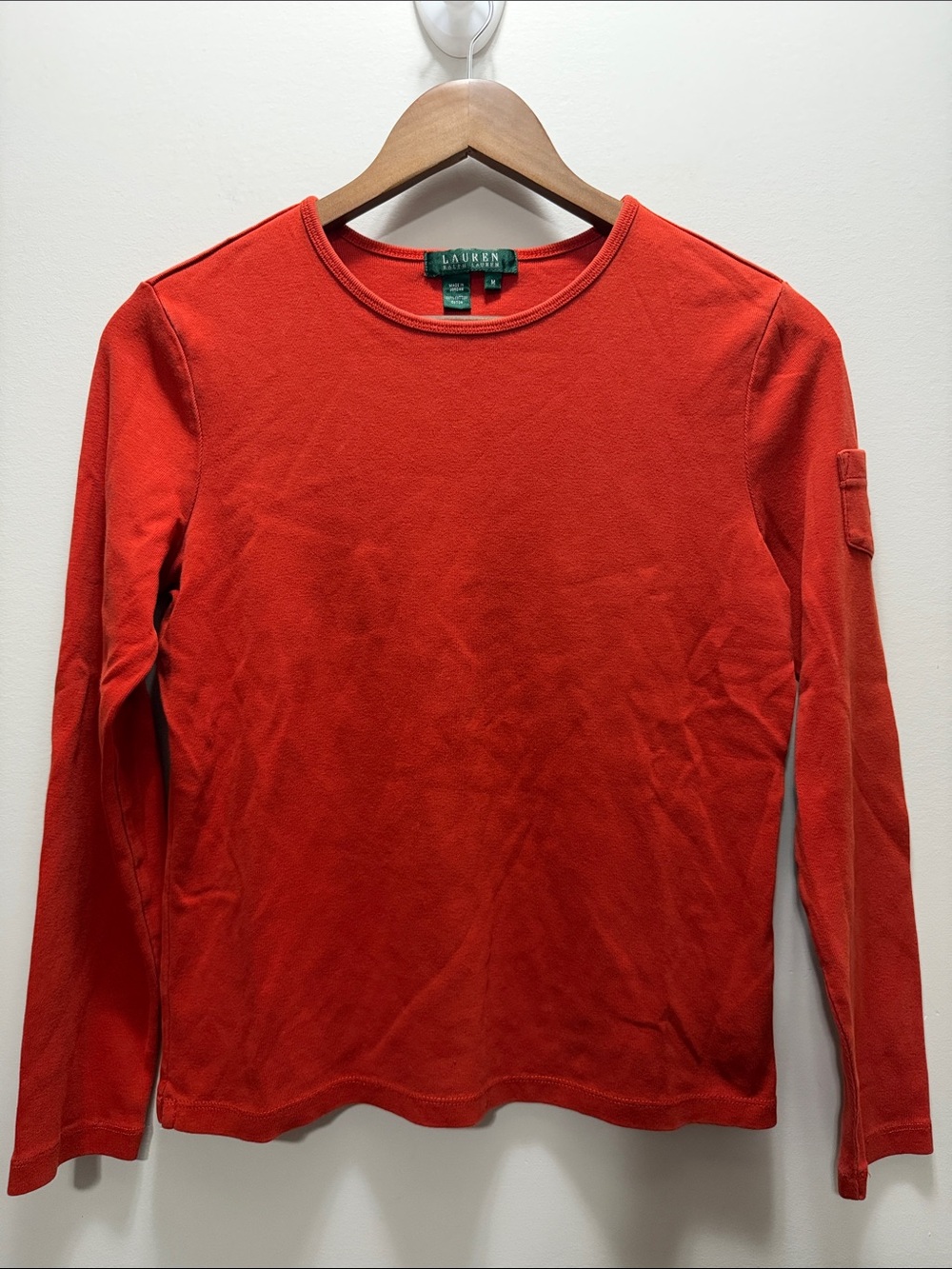 Vintage Lauren Ralph Lauren Long-Sleeve Crewneck Size M 21.5x19